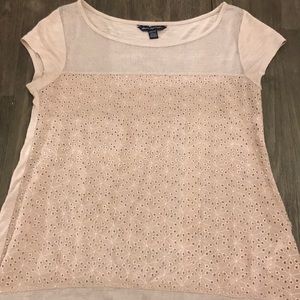 American Eagle Eyelet Top